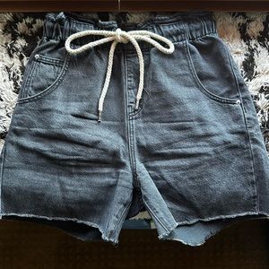 BDG Black Denim Shorts
